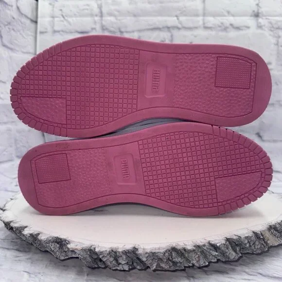 PUMA Womens Carina Street Floral Lace Up Sneakers Shoes Casual White Pink Sz 5 - Picture 14 of 14